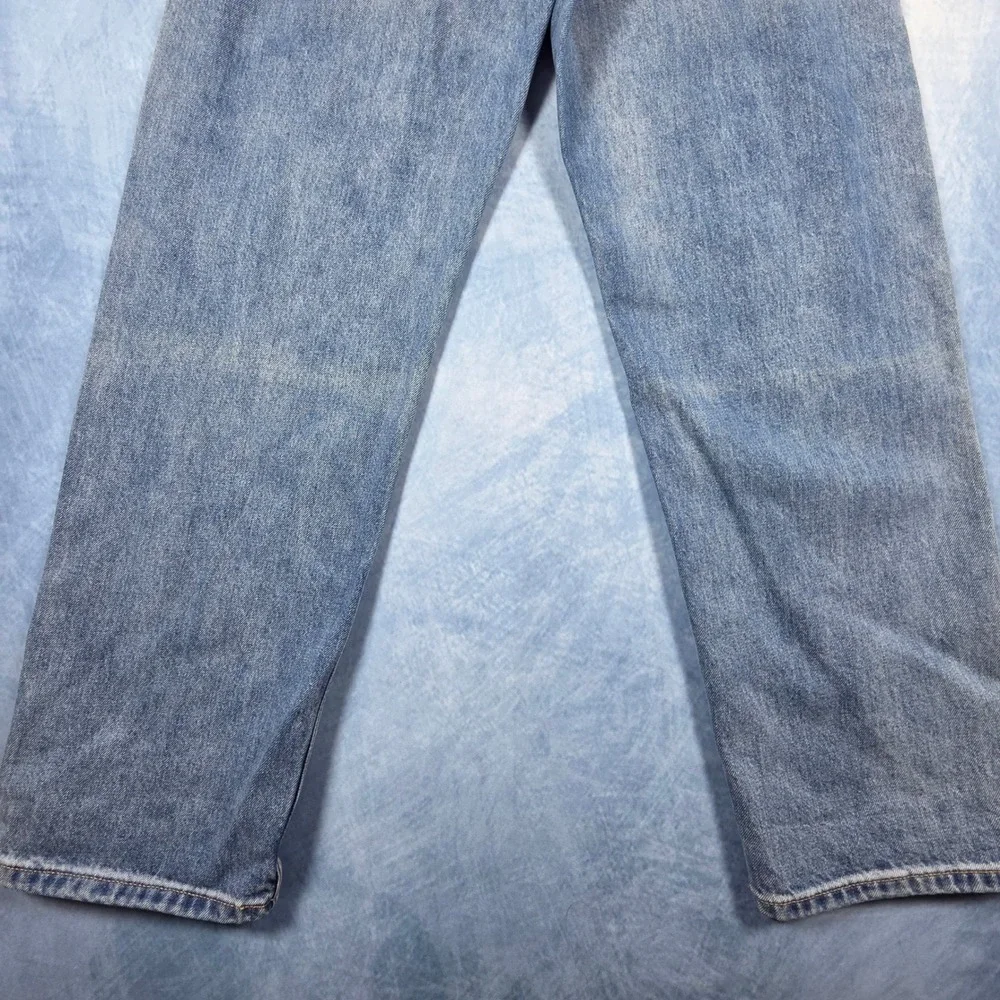 Banana Republic Mens Mid-Rise Loose Stovepipe Jeans Light Wash Denim 28